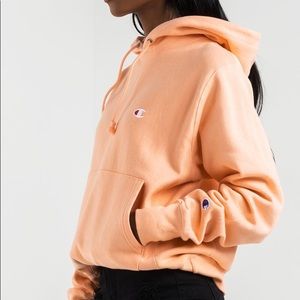 Peach Champion Sweater Hoody